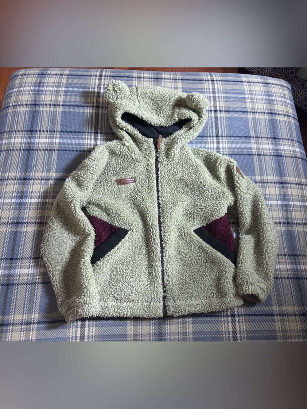 Obermeyer Kids Shay Sherpa Fleece Jacket Bear Hood